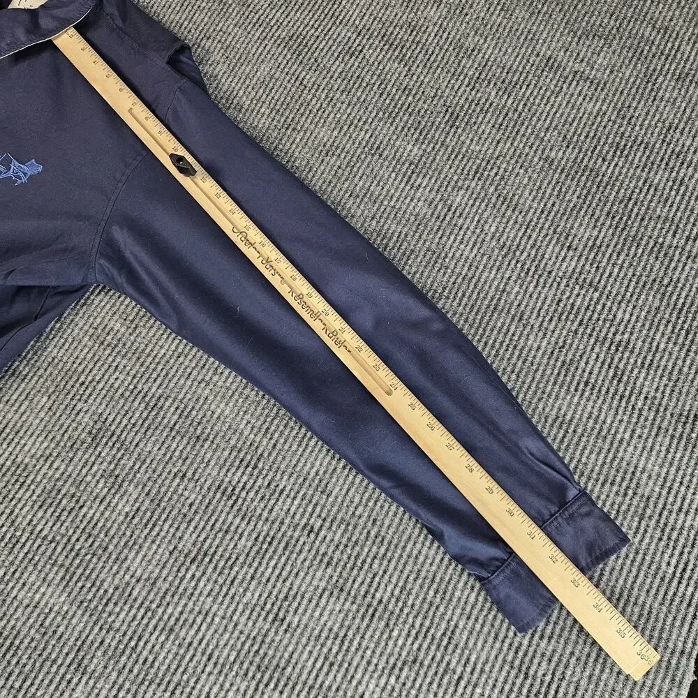 Guy Harvey Navy Blue Zip-Up Jacket with Embroidered Logo - Picture 8 of 12